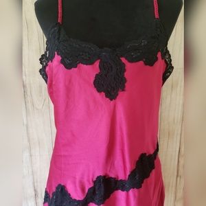 ❤️ Victoria's Secret Hot Pink & Black Nightie (M)